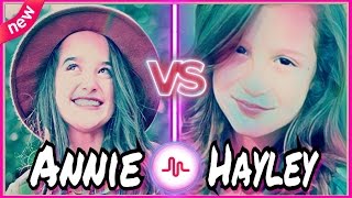 Annie Leblanc VS Hayley Leblanc Bratayley Musical.ly Battle | Top Gymnasts Sisters Musically
