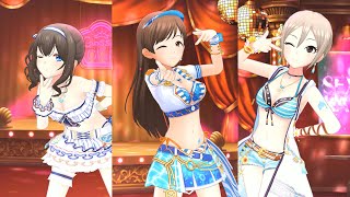 【デレステ】Gossip Club 【限定水着SSR 新田美波、鷺沢文香、塩見周子】