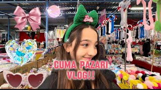 CUMA PAZARI VLOG!? |PAZARDAN NELER ALDIM?