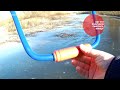 Ледобур ЛОПАТКА ЛОЖКА тест После доработки бурит отлично. ice drill for winter fishing.