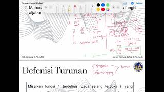 Matematika untuk Dasar Biologi | Defenisi dan Aturan Turunan