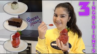 Trying 3 Ingredient Recipes | Grace's Room