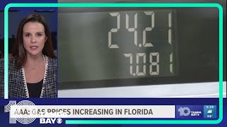 Florida gas prices hit a 3-month high, AAA says