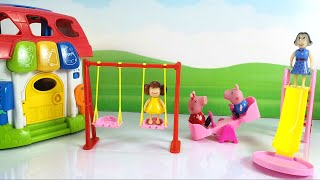 पेप्पा पिग का पार्क में मस्ती भरा दिन | Peppa Pig and Friends Play in Playground |