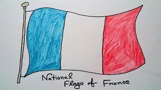 How to Draw National Flag of France | Drawing French Flag | Drawing Tutorial