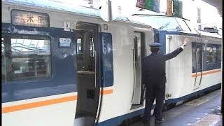 【車内放送】特急しらさぎ14号（485系 青サギ編成　鉄道唱歌　富山発車後）