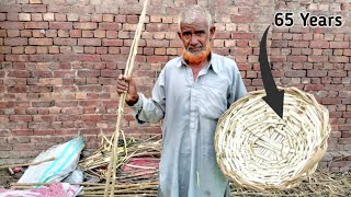 Perfect Artistry Of 80 Years Old Man - Woven Twigs Basket Making | Toot Ka Tokra