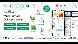 6amMart v2.1.1 -Multivendor Food, Grocery, eCommerce, Parcel, Pharmacy delivery app in Hindi 2023