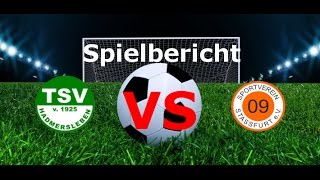 Spielbericht TSV Hadmersleben - SV 09 Stassfurt