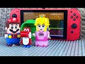 Lego Mario and Peach try to save Red Yoshi on Nintendo Switch. Will they succeed #legomario