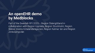 An openEHR RFI demo by Medblocks