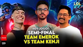 SEMI-FINAL CAMPEONATO COCA COLA | TEAM EMEROK X TEAM KENJI - JOGO 1 | LoL Wild Rift