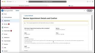 How to Make Tutoring Appointments in Navigate