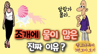 조개에 물이 많은 여자? 그 뜻밖의 이유.. 등 3편 모아보기 ㅋㅋ[유머/재미있는/웃긴/개그/코미디]