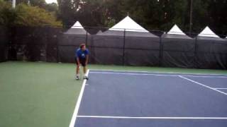 Gulbis Serve Practice, Washington DC 8.3.10