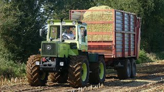 MB-TRAC HAULING HEAVY CORN TRAILERS