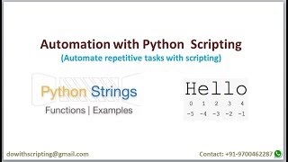March-2019: Online Batch: Day-3: Python Scripting | String Operations