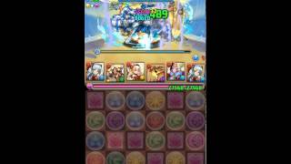 【パズドラ】ノア降臨【全属性必須】超地獄級 ウルドPT 火染め