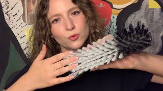 ASMR with a Broom! Camera brushing, bristle sounds, and countdown for sleep 💤