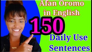 Learn Afan Oromo # Daily use English sentences #English conversation  #Kemo tube #oromo #language