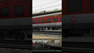 Red LHB Coaches in Train Simulator#trains#trainsimulator