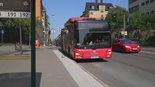 Sweden, Stockholm, bus 74 ride from Anskariegatan to Moa Martinsons Torg