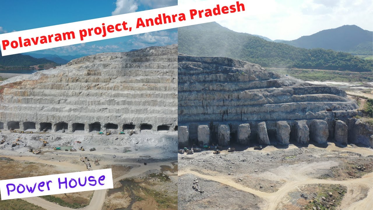 Polavaram Project, Andhra Pradesh II Power House II Drone Shots II ...