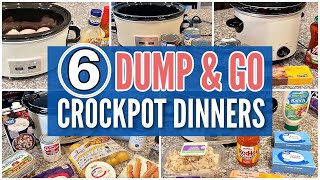 The BEST Dump & Go Slow Cooker Recipes / 6 Super EASY Slow Cooker Dinner Ideas / Crockpot Meals