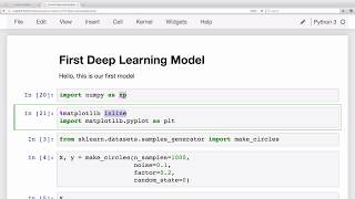 Your first Deep Learning model with Keras
