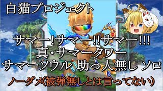 【白猫プロジェクト】サマー!サマー!!サマー!!! 真・サマータワー サマーソウル 助っ人無し ソロ