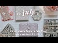 cash stuffing & opening my lost happy mail 💌 | $823 | july paycheck 2