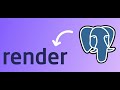 Creating A Free Postgres Database on Render