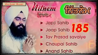 Gurbani Nitnem Sahib | ਨਿੱਤਨੇਮ ਪੰਜ ਬਾਣੀਆਂ | नितनेम साहेब | Panj Bania Live Paath Vol-185 20/1/25