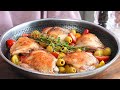 I learned this trick in a restaurant! A very tasty and quick chicken thigh recipe!