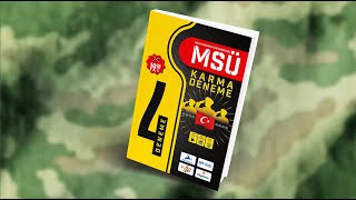 MSÜ Karma Deneme | Milli Savunma Üniversitesi Sınavı | MSÜ Kaynak Önerileri