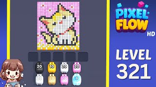 Pixel Flow Level 321 Solution Walkthrough