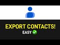 How to Export Contacts From Google Contacts [EASY]