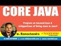 Core Java Tutorials | Program on toLowerCase & toUpperCase of String class in Java? | Mr.Ramachandra