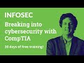 30 days of free training! | Breaking into cybersecurity with CompTIA