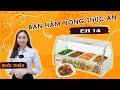 Bàn hâm nóng thức ăn có kính EH 14: Giữ nóng thức ăn lâu, thơm ngon, hấp dẫn - Hiện đại & Tiết kiệm