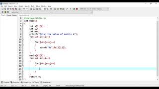 1.10 How to find Maximum value in 2-D Matrix with Full CODE | 2-D Matrix Operations | in C language