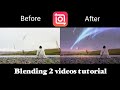 How to blend 2 videos in inshot tutorial - blending video edit tutorial