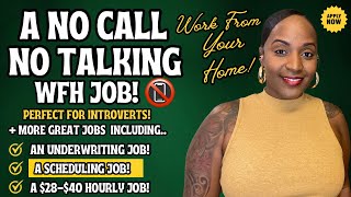 📵 A NO CALL, NO TALKING JOB! PERFECT FOR INTROVERTS! + A SCHEDULING JOB! WORK FROM HOME JOBS 2025