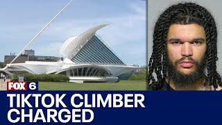 TikTok creator climbed Milwaukee Art Museum and more, prosecutors say | FOX6 News Milwaukee