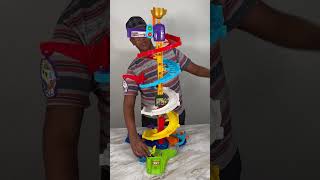 Ultimate Corkscrew Tower Go Go Smart Wheels, Race Your Car On Giant Tower #shorts