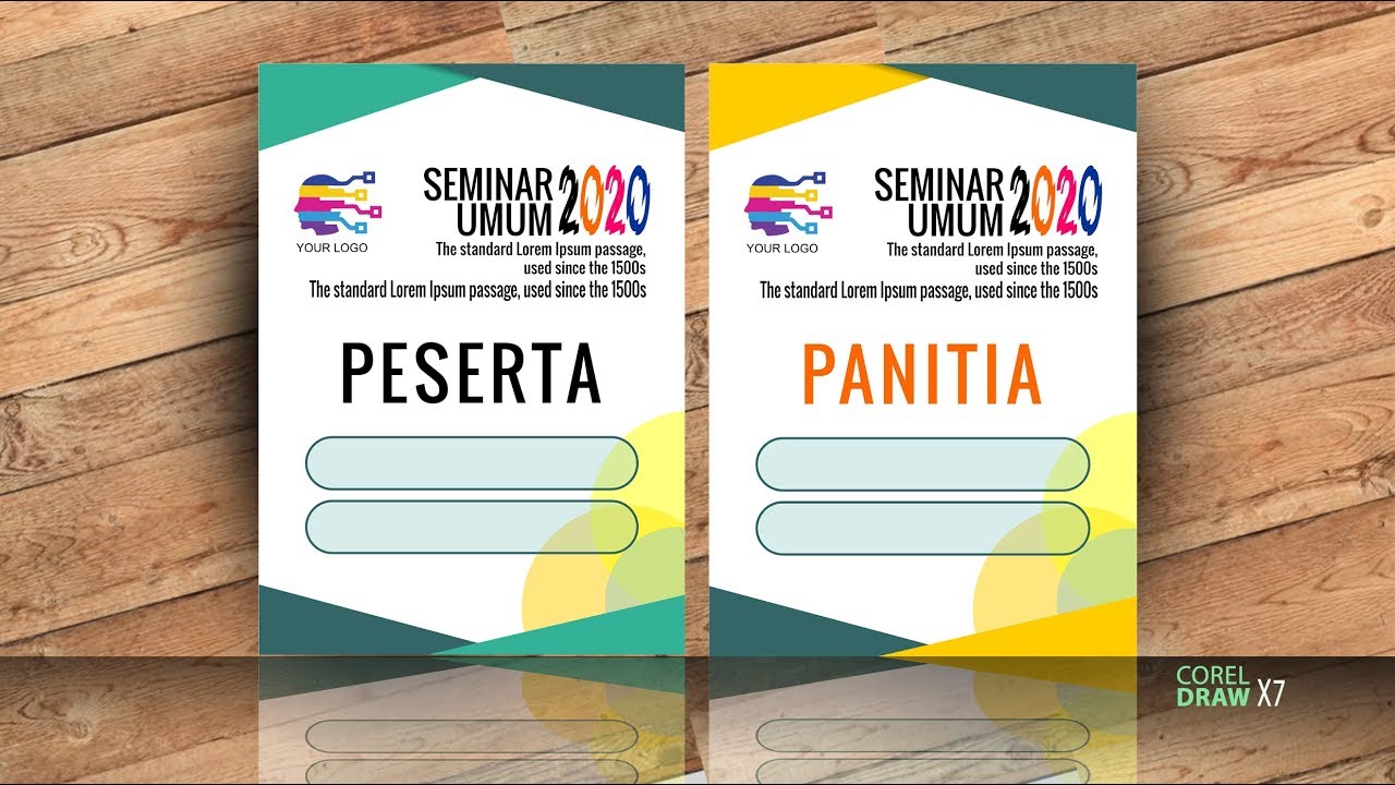 Cara Buat Id Card Panitia Di Word - Printable Cards