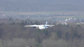 Vulkan Air Antonov 26 (start up, taxiing and take off) at Zürich-Kloten/with live ATC