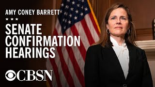 Witnesses testify on last day of Judge Amy Coney Barrett's confirmation hearings