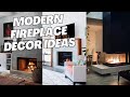 Modern Fireplace Decor Ideas. Built-in Modern Fireplace Design and Inspiration.