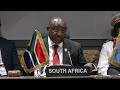 President Ramaphosa gives remarks at the African Union Ad-Hoc High-Level Committee on South Sudan.